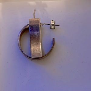 Silver hoop earrings